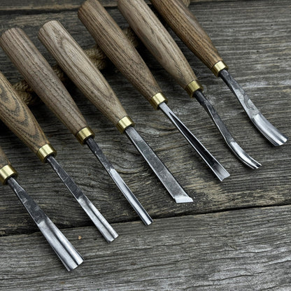 7-Piece Wood Carving Chisel & Gouge Set