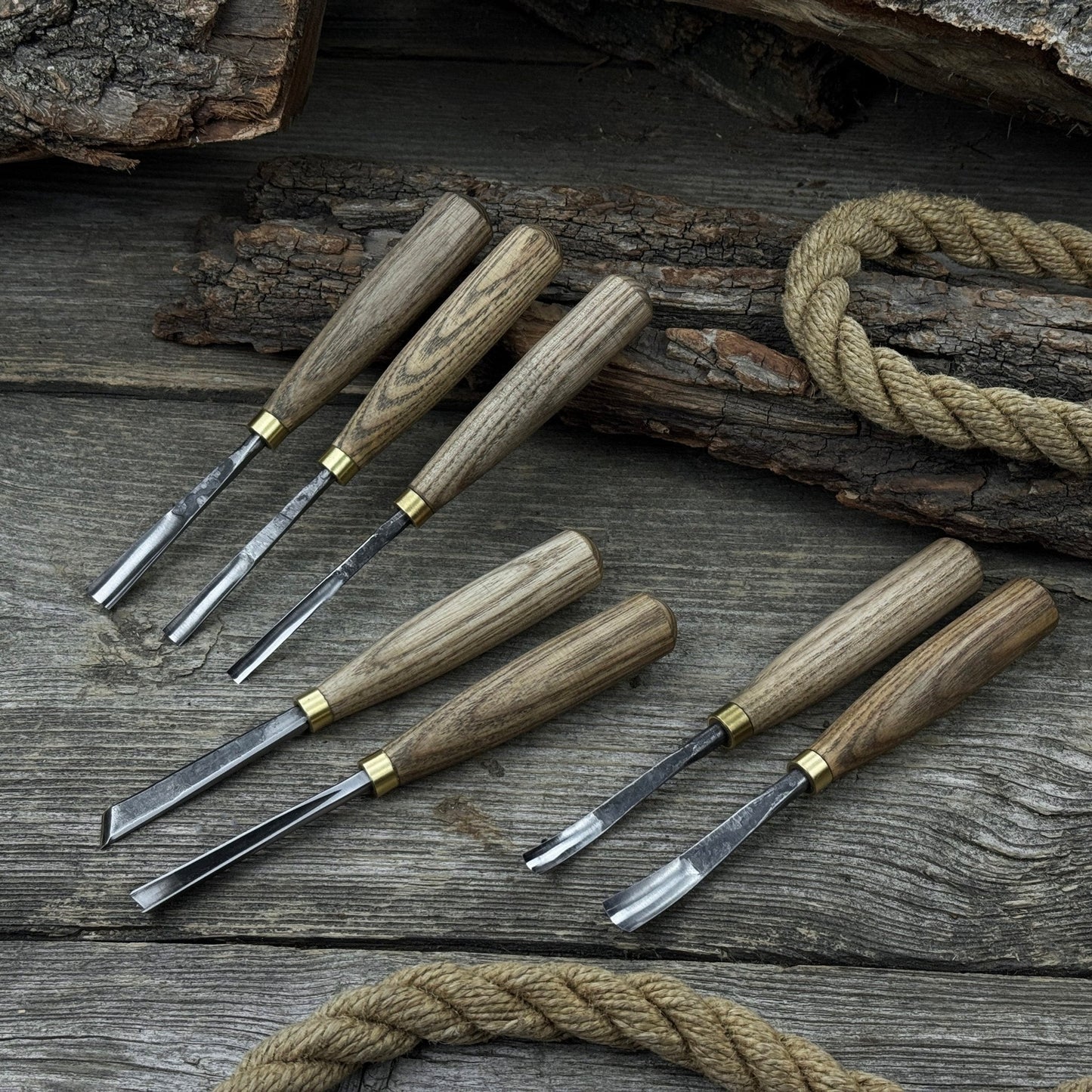 7-Piece Wood Carving Chisel & Gouge Set