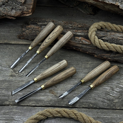 7-Piece Wood Carving Chisel & Gouge Set