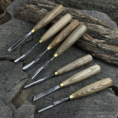 7-Piece Wood Carving Chisel & Gouge Set