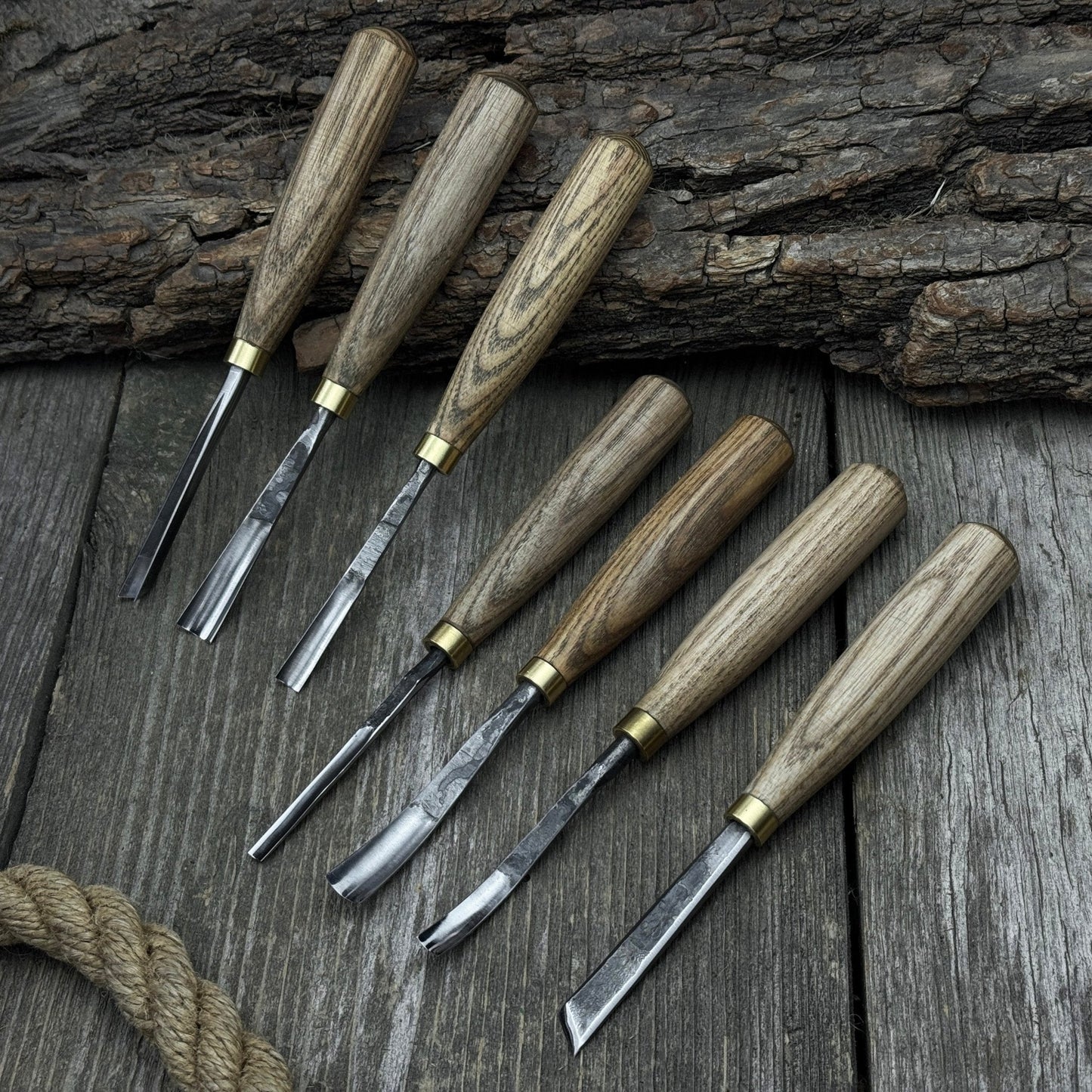 7-Piece Wood Carving Chisel & Gouge Set