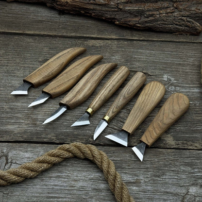 7-Piece Wood Carving Knife Set