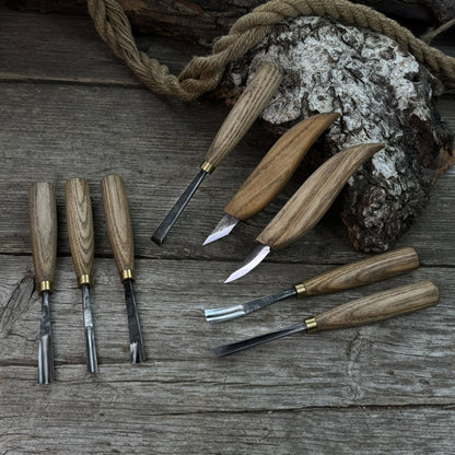 8-Piece Large Wood Carving Tool Set