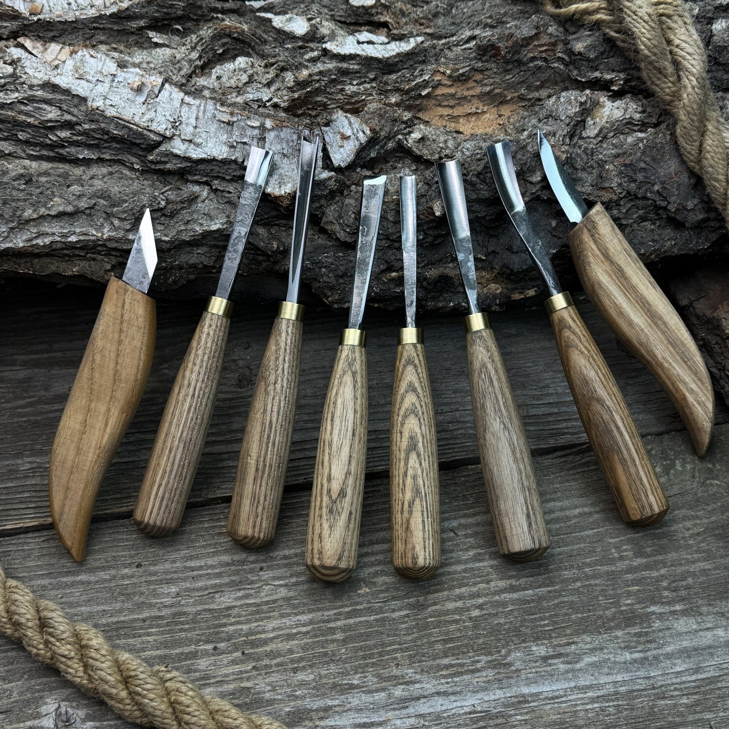 8-Piece Large Wood Carving Tool Set