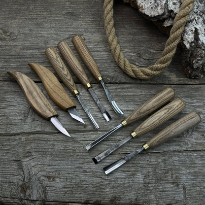 8-Piece Large Wood Carving Tool Set