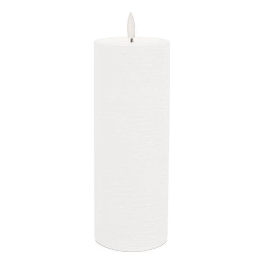 FIA Wick White Pillar Candle (Set of 2)
