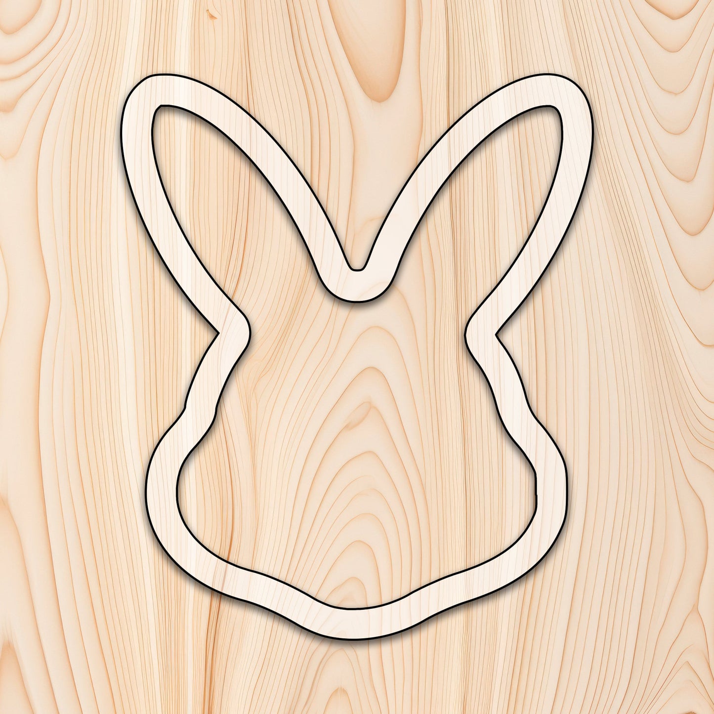 Bunny Rabbit Face Tray Acrylic Router Template