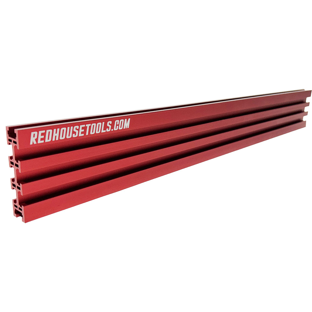 24" Universal Aluminum Woodworking Multi-T-track Rail/Fence (Single) - Choose Your Color