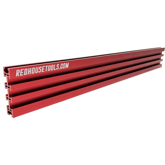 24" Universal Aluminum Woodworking Multi-T-track Rail/Fence (Single) - Choose Your Color