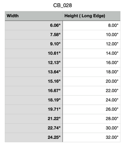 Elongated Loop Cutting Board or Charcuterie Board Acrylic Router Template