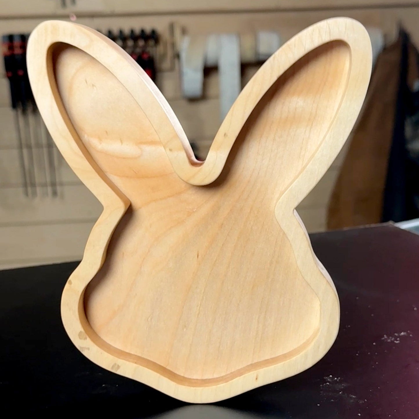 Bunny Rabbit Face Tray Acrylic Router Template