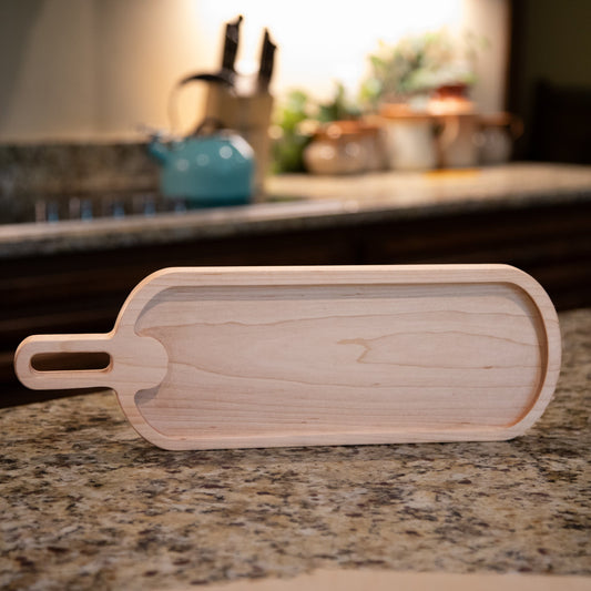 Elongated Rounded Serving Tray or Board Acrylic Router Template