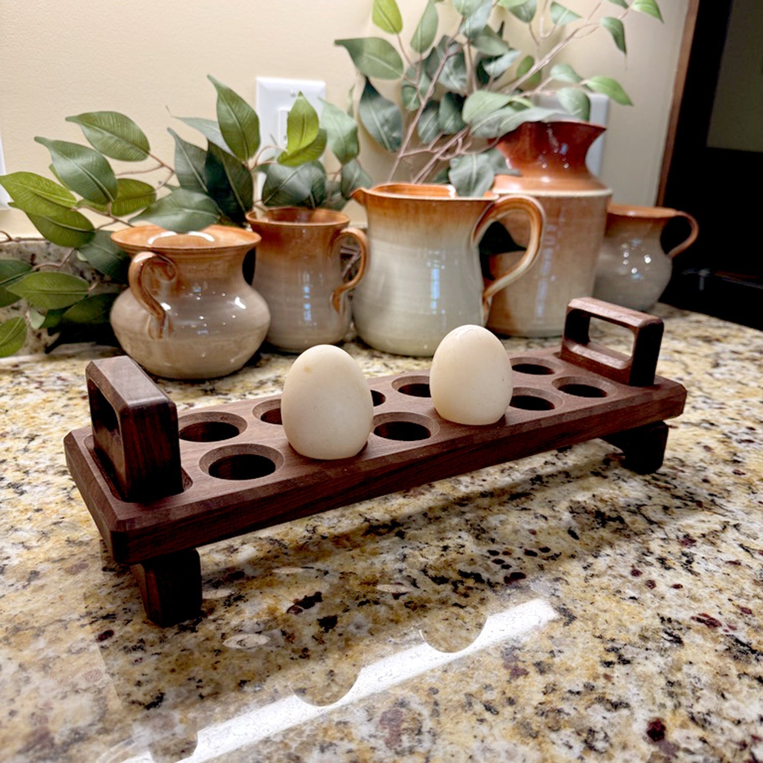 Stackable Egg Tray with Additional Leg Template - Acrylic Router Template - Norfolk Wood Shop