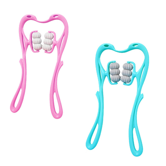 Neck Roller Massager 360� Rotatable Trigger Point Roller Portable Massager with 6 Balls for Neck Leg Thigh Foot Pain Relief