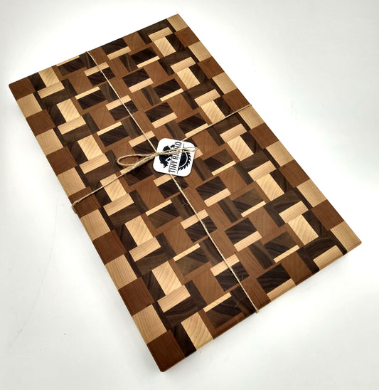 Maple, Cherry, and Walnut Cutting Board