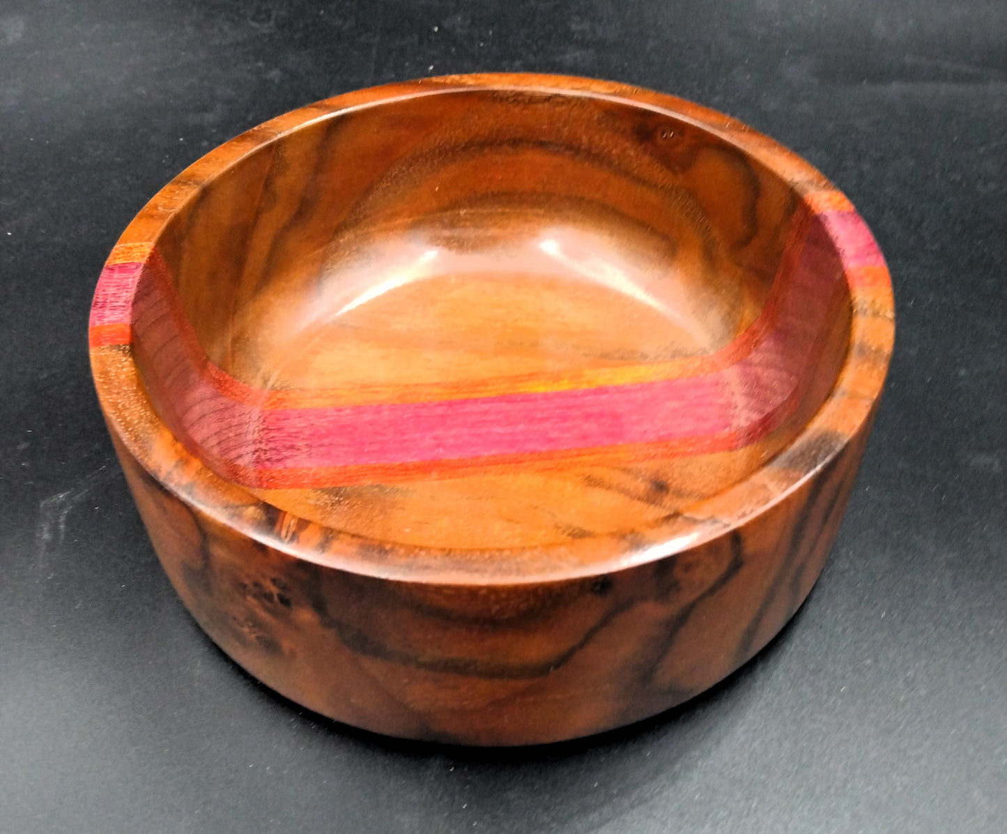 Claro Walnut, Padauk and Purple Heart Bowl