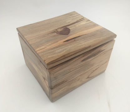 Rustic Maple Box with Cedar Heart Inlay