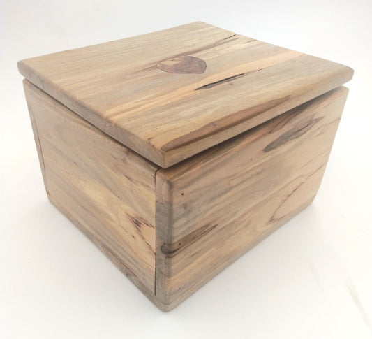 Rustic Maple Box with Cedar Heart Inlay