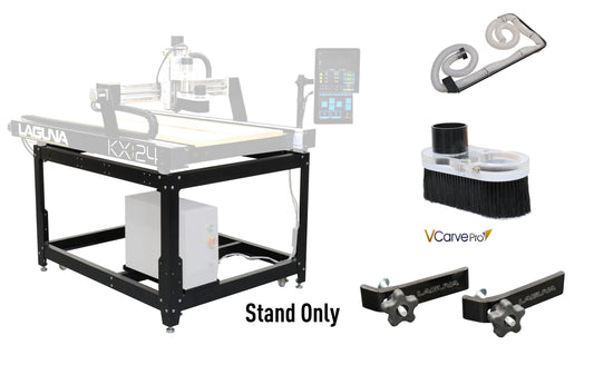 KX:24 Bundle 2: Mobile Stand, Overhead Dust Kit, Dust Shoe, 2 Clamps, V Carve Pro