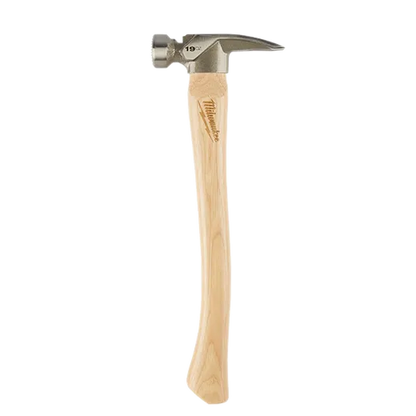 Milwaukee 48-22-9419 19oz Milled Face Hickory Handle Framing Hammer