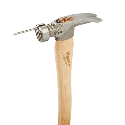 Milwaukee 48-22-9419 19oz Milled Face Hickory Handle Framing Hammer