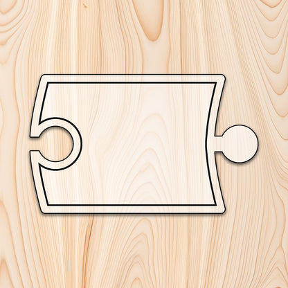 Puzzle Piece Cutting Board or Tray Acrylic Router Template