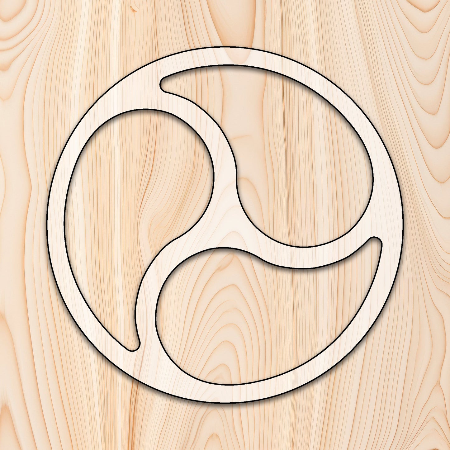 Round 3 Teardrop Pocket Tray Acrylic Router Template