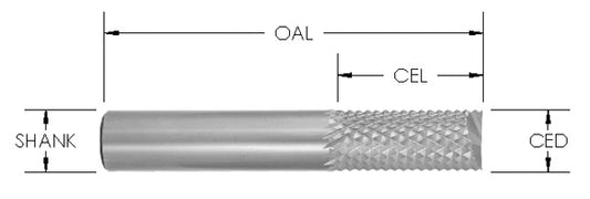 Sc Fiberglass Bit 3/8 Cd X 7/8 Cl X 3/8