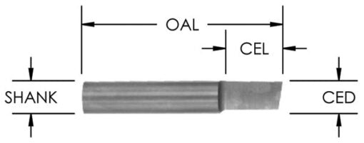 Sc Rip & Slotting Bit 1/4 Cd X 3/8 Cl X 1/4 Shk
