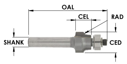 Easy Edge No Filing 1/2 Cd X 3/8 Cl X 1/16 Rad