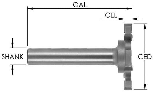 C/T Countertop Planer X 2-1/16" Cd X 1/8 Cl