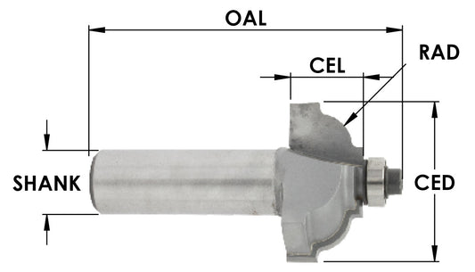 C/T Slot/Undercut 2 Fl X3/4"Cd X1/8 Cl X 1/4 C Dep