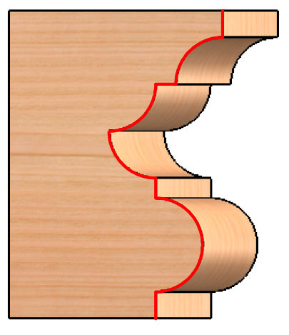 C/T Classical Multi-Form 7/32" Rad X 2 1/4"
