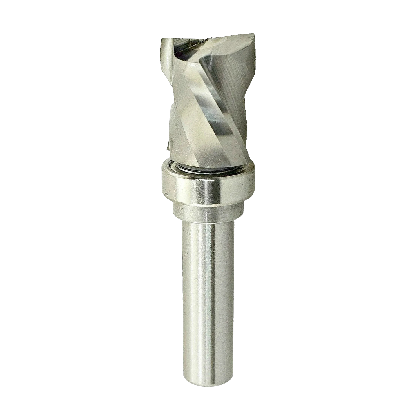 Industrial 2+2 Compression Flush Trim Router Bit | Extended Life Solid Carbide | 1/2" Shank x 7/8" Diameter