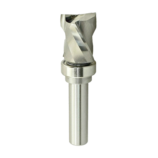 Industrial 2+2 Compression Flush Trim Router Bit | Extended Life Solid Carbide | 1/2" Shank x 7/8" Diameter