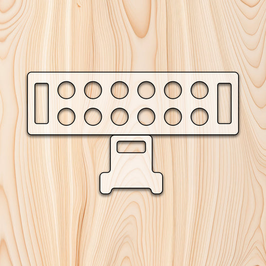 Stackable Egg Tray with Additional Leg Template - Acrylic Router Template - Norfolk Wood Shop