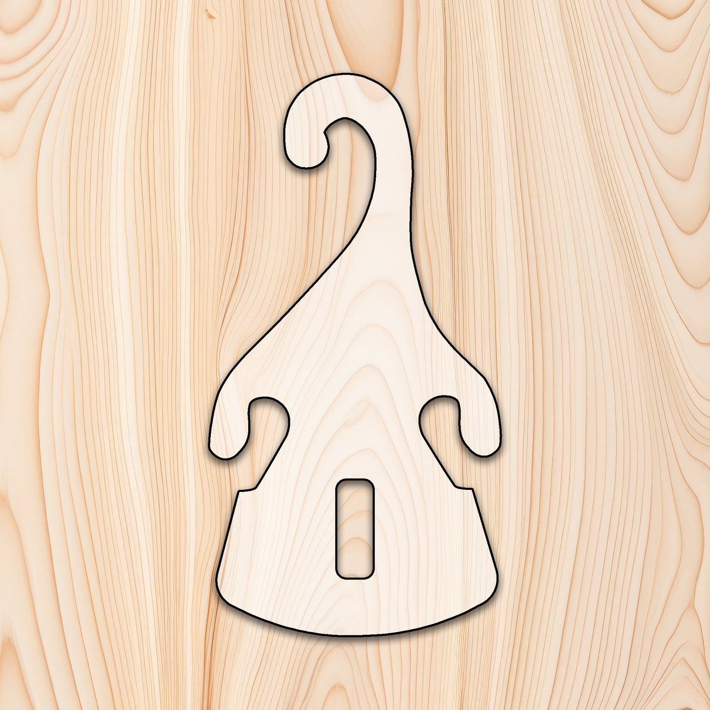 Stackable Flower Pot Hanger Acrylic Router Template (2 hooks)