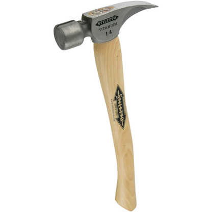 Stiletto TI14MC Titan 14oz Titanium Framing Hammer Milled/Curved 16" Hickory