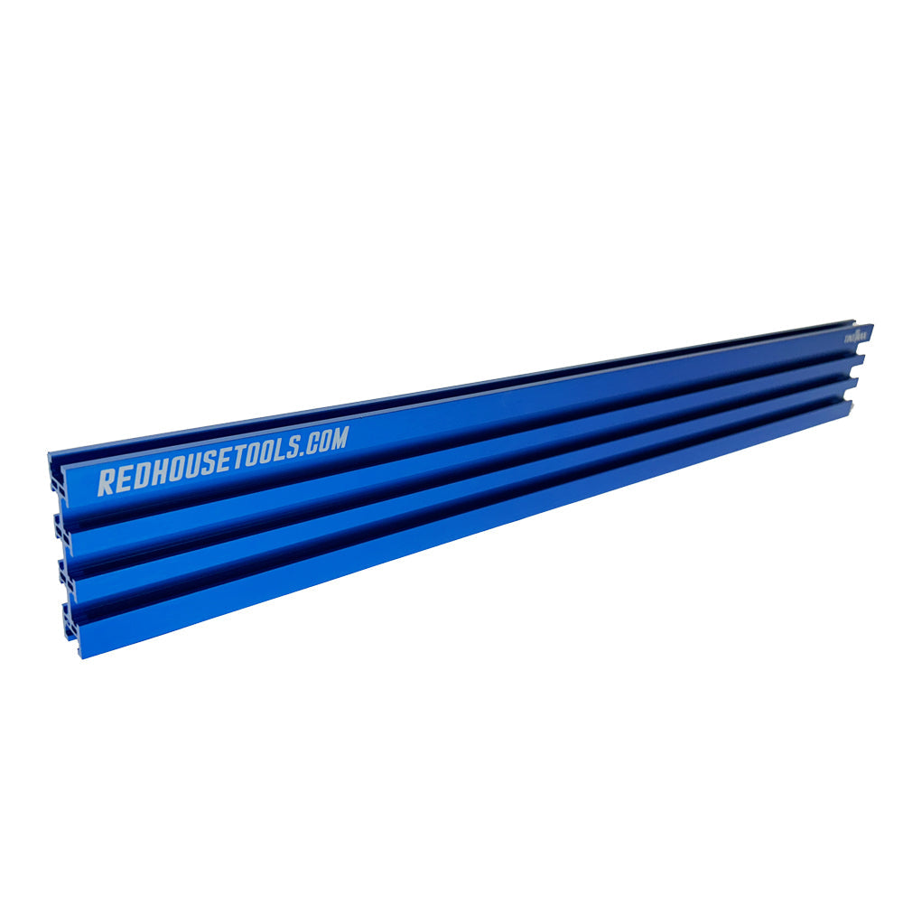 24" Universal Aluminum Woodworking Multi-T-track Rail/Fence (Single) - Choose Your Color