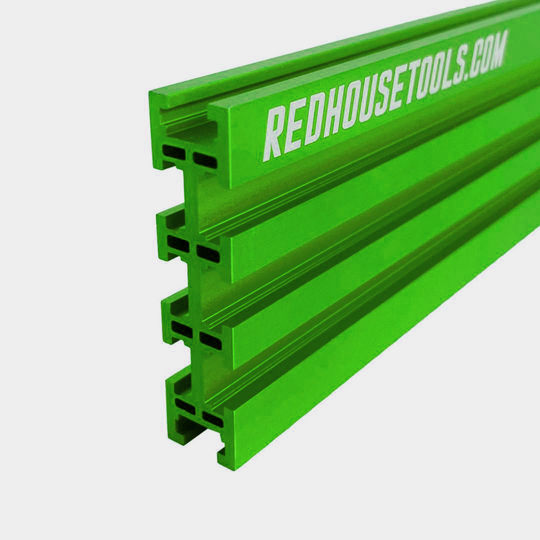 36" Universal Aluminum Woodworking Multi-T-track Rail/Fence (Single) - Choose Your Color
