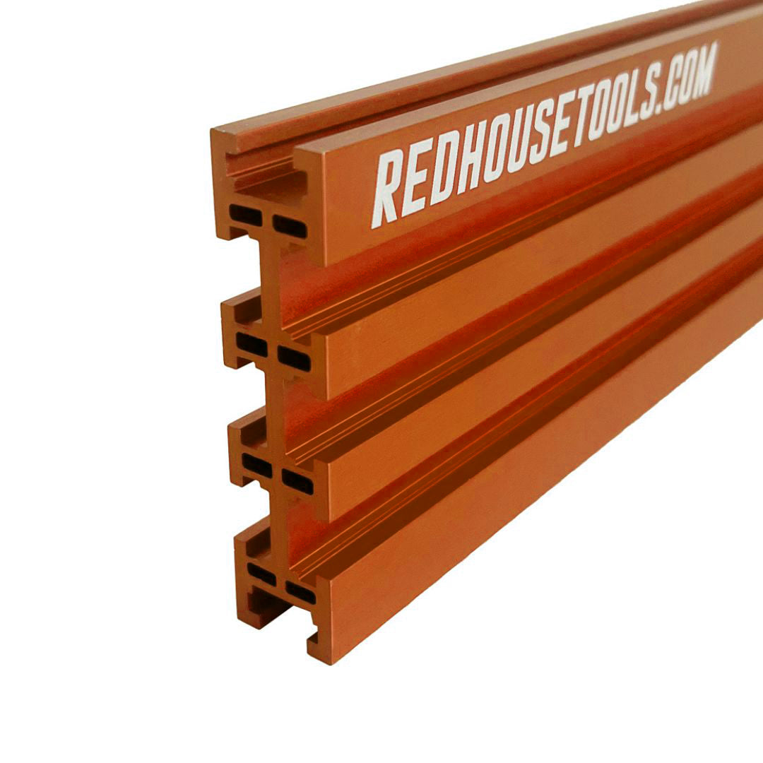 36" Universal Aluminum Woodworking Multi-T-track Rail/Fence (Single) - Choose Your Color