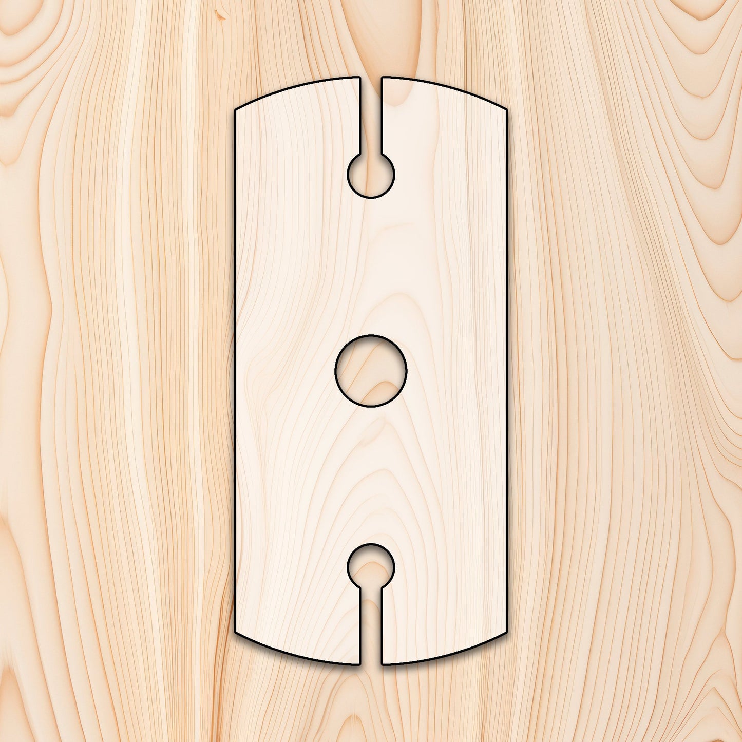 Wine Glass Caddy Acrylic Router Template