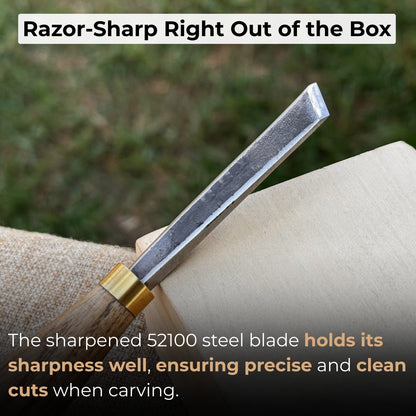 Angled Bevel Carving Chisel – 10 mm (0.39 inches)