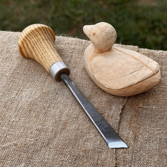 Angled Bevel Carving Chisel with Palm Handle – 10 mm (0.39 inches)