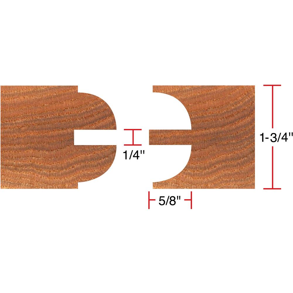 Entry Doors 6 Pc. Stile & Rail Set - Quarter Round, 3/4" Bore