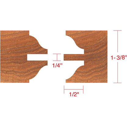 Passage Doors 6 pc. Stile & Rail Set - Roman Ogee, 1-1/4" Bore