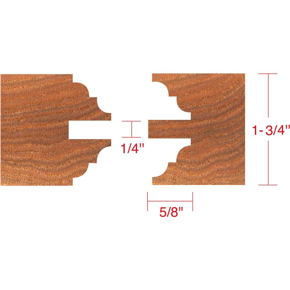 Entry Doors 6 pc. Stile & Rail Set - Bead & Cove, 1-1/4" Bore