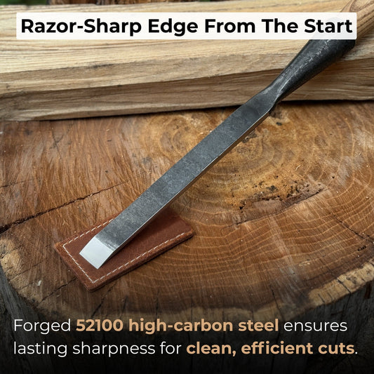 Carpenters Slick Chisel, 20 - 100 mm (0.8 - 3.9 inches)