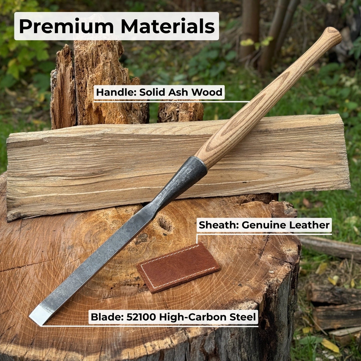 Carpenters Slick Chisel, 20 - 100 mm (0.8 - 3.9 inches)