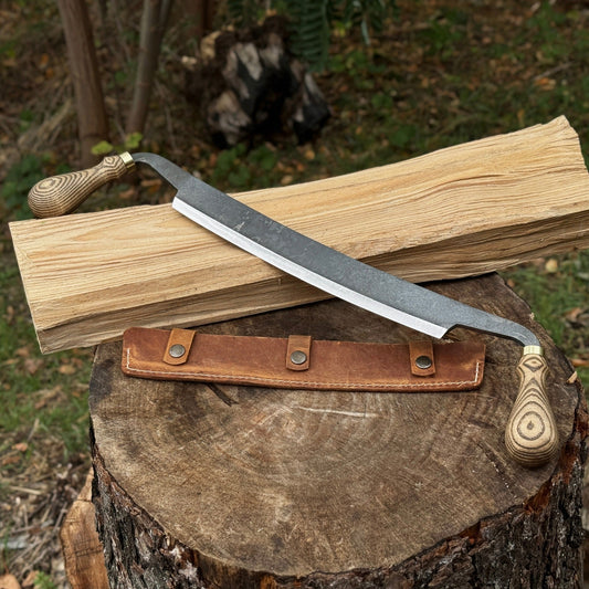 Curved Draw Knife (Push/Pull Shave), 25.5 cm (10 inch) Cutting Edge